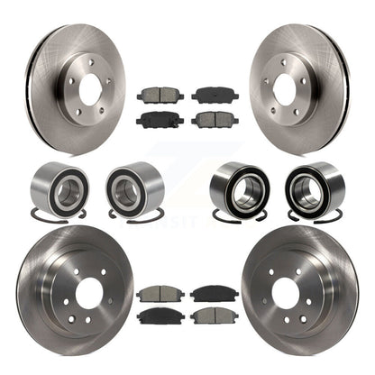 Kit de rotors et plaquettes de frein à roulement avant et arrière (10 pièces) pour Nissan X-Trail FW 2005-2006
