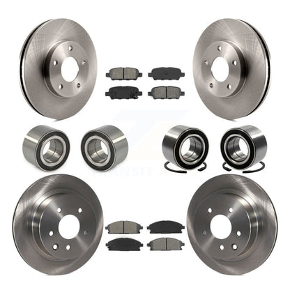 Kit de rotors et plaquettes de frein à disque, roulement de roue avant et arrière (10 pièces) pour Nissan x-trai