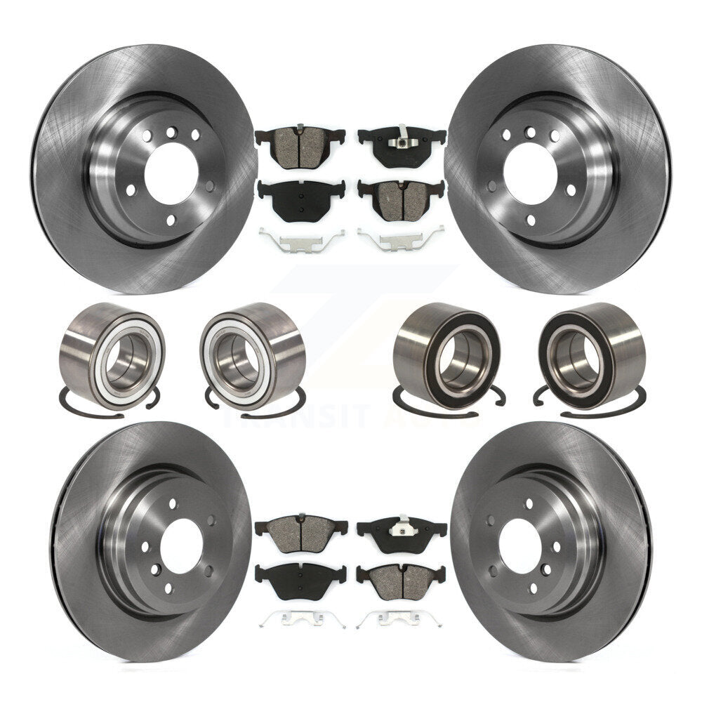 Kit de rotors et plaquettes de frein à disque, roulement de roue avant et arrière (10 pièces) pour BMW 330x 2006