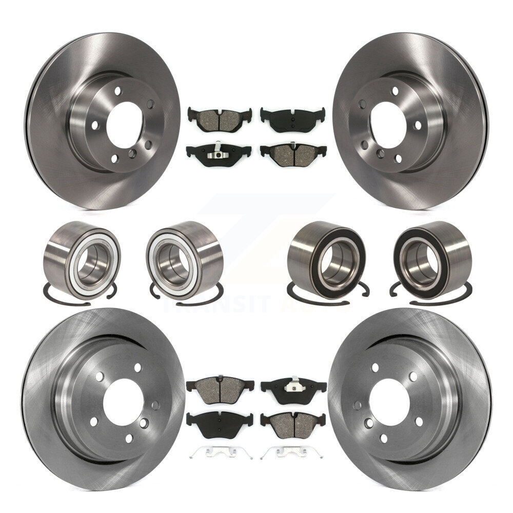 Kit de rotors et plaquettes de frein à disque, roulements de roue avant et arrière (10 pièces) pour BMW 328xi