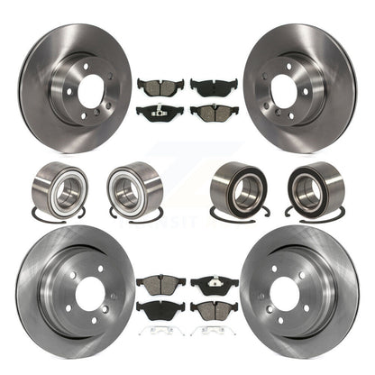Kit de rotors et plaquettes de frein à disque, roulements de roue avant et arrière (10 pièces) pour BMW 328xi