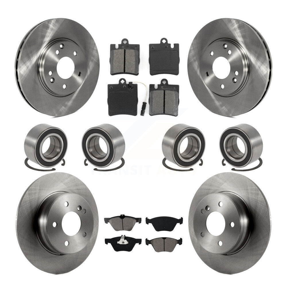 Kit de rotors et plaquettes de frein à disque pour roulements avant et arrière (10 pièces) pour Mercedes-Benz E32