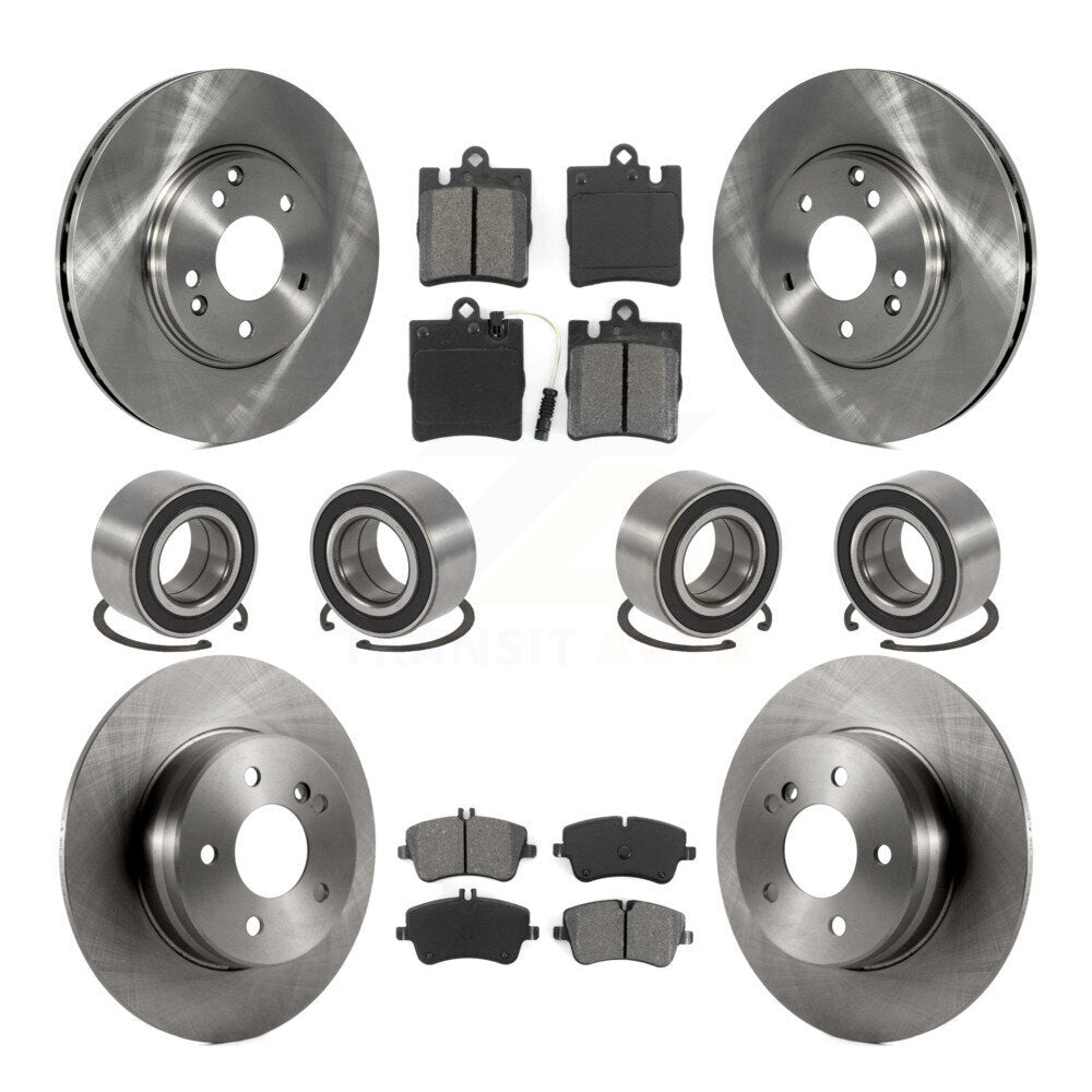 Kit de rotor et de plaquettes de frein à roulement avant et arrière (10 pièces) pour Mercedes-Benz C280 C240 C32