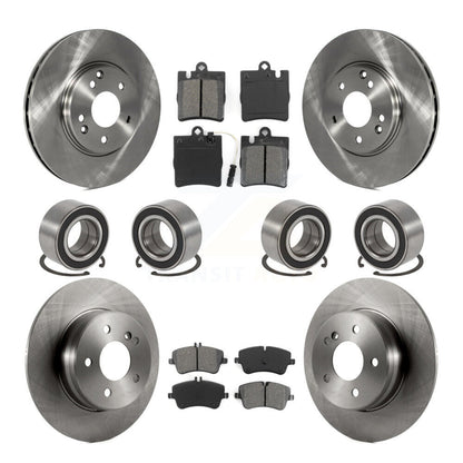 Kit de rotor et de plaquettes de frein à roulement avant et arrière (10 pièces) pour Mercedes-Benz C280 C240 C32
