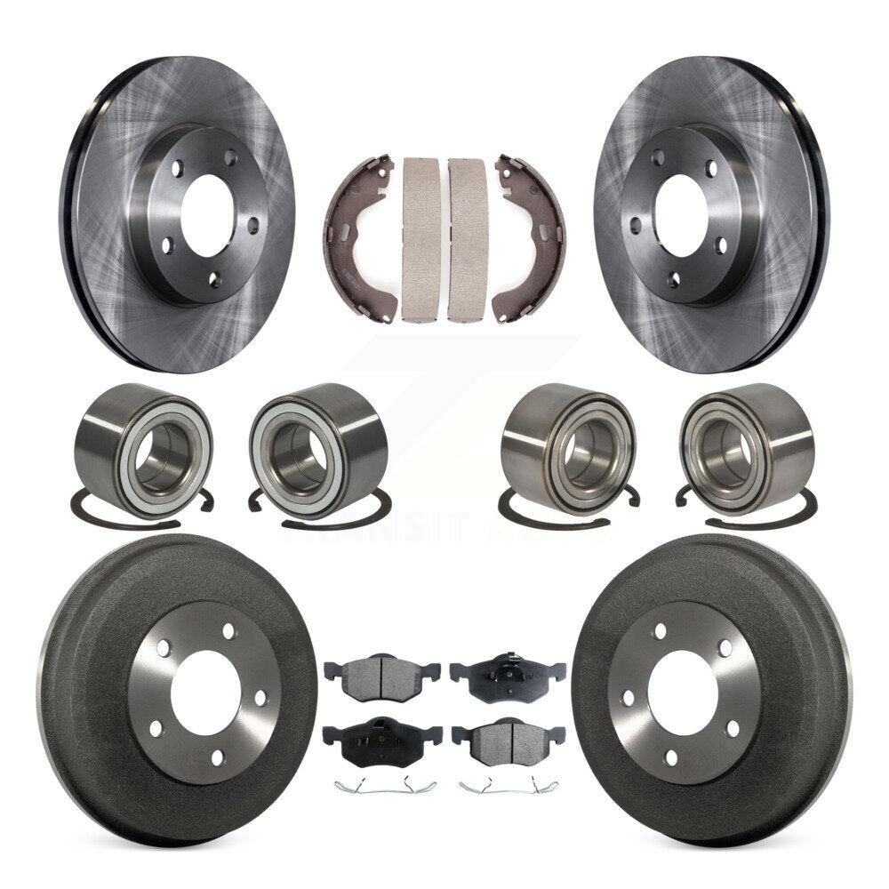 Kit de patins de Rotor de frein, roulement avant et arrière (10 pièces), pour Ford Escape Mazda Tribut