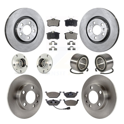 Kit de Rotor et de plaquettes de frein à disque, roulement de moyeu avant et arrière (10 pièces) pour Volkswagen Beetl