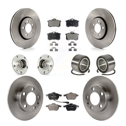 Kit de Rotor et de plaquettes de frein à disque, roulement de moyeu avant et arrière (10 pièces) pour Volkswagen Beetl