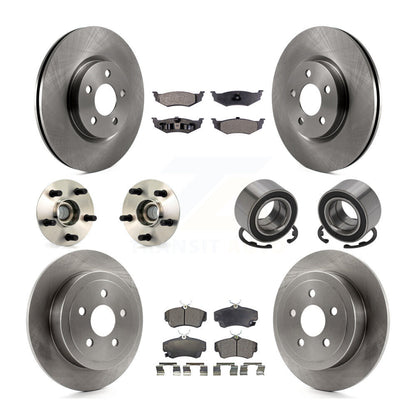 Kit de rotor et de plaquettes de frein à disque, roulement de moyeu avant et arrière (10 pièces) pour Chrysler PT Cruise