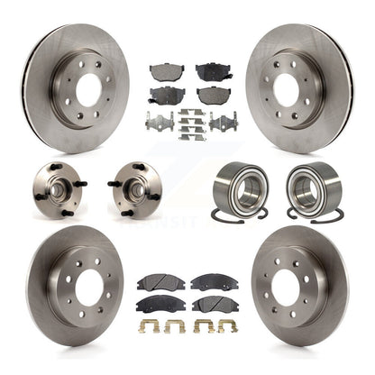 Kit de plaquettes de Rotor de frein à disque, roulement de moyeu avant et arrière (10 pièces) pour Kia Spectra Spectra