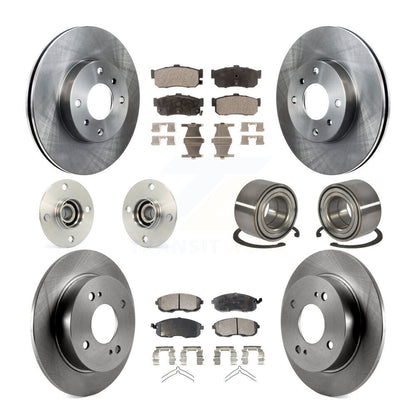 Kit de rotors et plaquettes de frein à disque, roulement de moyeu avant et arrière (10 pièces) pour Nissan Sentra 2.0
