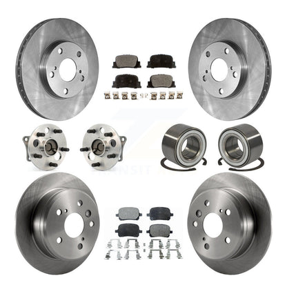 Kit de Rotor et de plaquettes de frein, roulement de moyeu avant et arrière (10 pièces), pour Toyota Camry Lexus ES30