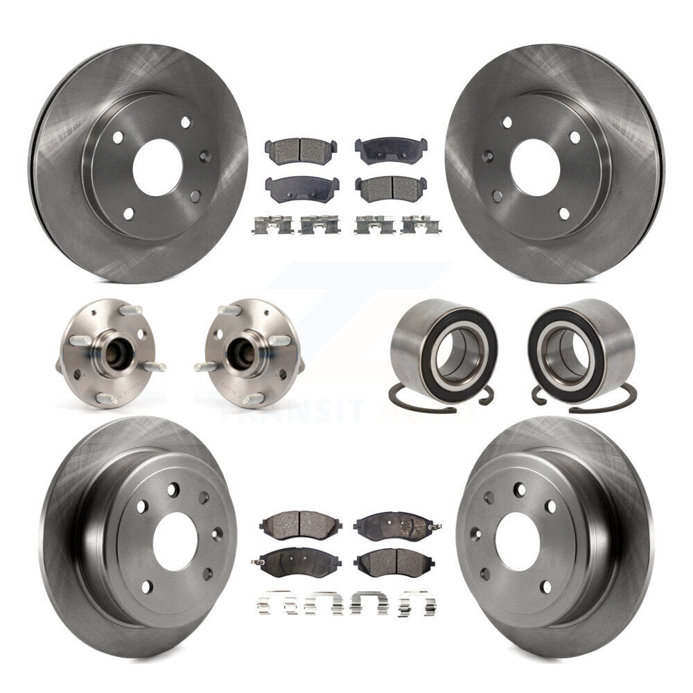 Kit de Rotor et de plaquettes de frein, roulement de moyeu avant et arrière (10 pièces) pour Chevrolet Optra Suzuk