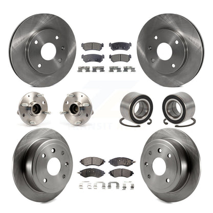 Kit de Rotor et de plaquettes de frein, roulement de moyeu avant et arrière (10 pièces) pour Chevrolet Optra Suzuk