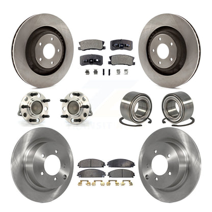 Kit de rotors et plaquettes de frein à disque, roulements de moyeu avant et arrière (10 pièces) pour Dodge Caliber