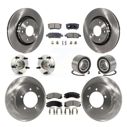 Kit de Rotor et de plaquettes de frein, roulement de moyeu avant et arrière (10 pièces) pour Mitsubishi Outlander FW