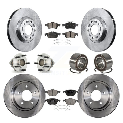 Kit de rotors et plaquettes de frein à disque, roulements de moyeu avant et arrière (10 pièces) pour Mazda 3 Sport