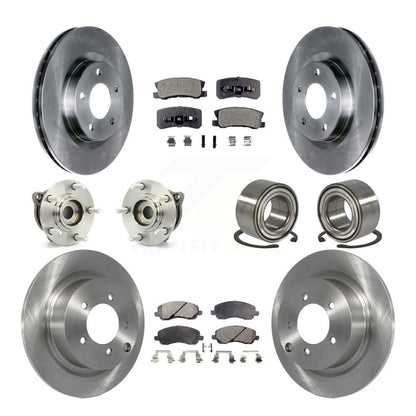 Kit de plaquettes de Rotor de frein, roulement de moyeu avant et arrière (10 pièces) pour Mitsubishi Outlander Spor