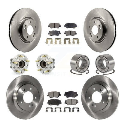 Kit de plaquettes de Rotor de frein à disque, roulement de moyeu avant et arrière (10 pièces) pour Hyundai Azera Limite