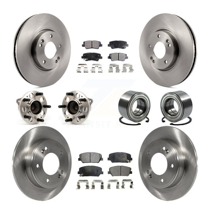 Kit de Rotor et plaquettes de frein à disque, roulement de moyeu avant et arrière (10 pièces) pour Hyundai Veloste