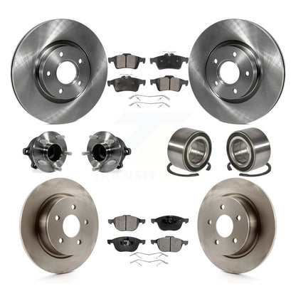 Kit de Rotor et de plaquettes de frein à disque, roulement de moyeu avant et arrière (10 pièces) pour Ford Escape c-ma