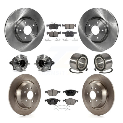 Kit de Rotor et de plaquettes de frein à disque, roulement de moyeu de roue avant et arrière (10 pièces) pour Ford Escap