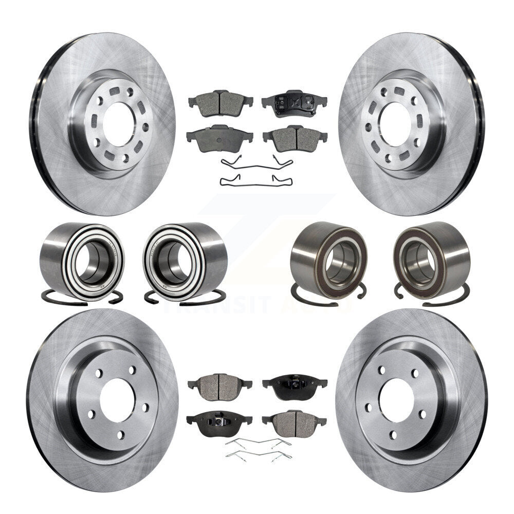 Kit de rotor et plaquettes de frein à disque, roulement avant et arrière (10 pièces), pour Mazda 5 à 02 0 2006