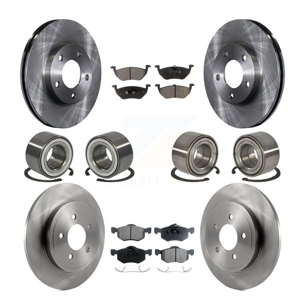 Kit de plaquettes de Rotor de frein à disque, roulement avant et arrière (10 pièces), pour Ford Escape Mazda Tribut