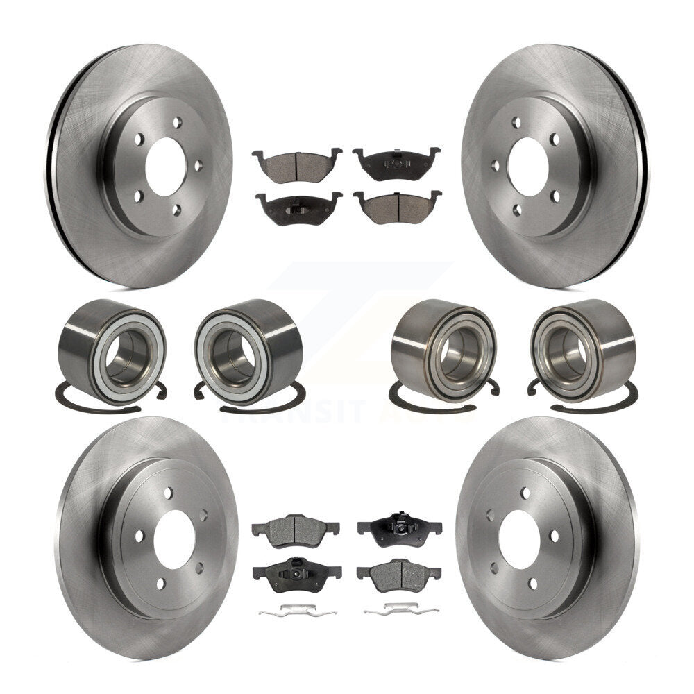 Kit de plaquettes de Rotor de frein à disque, roulement avant et arrière (10 pièces), pour Ford Escape Mazda Tribut