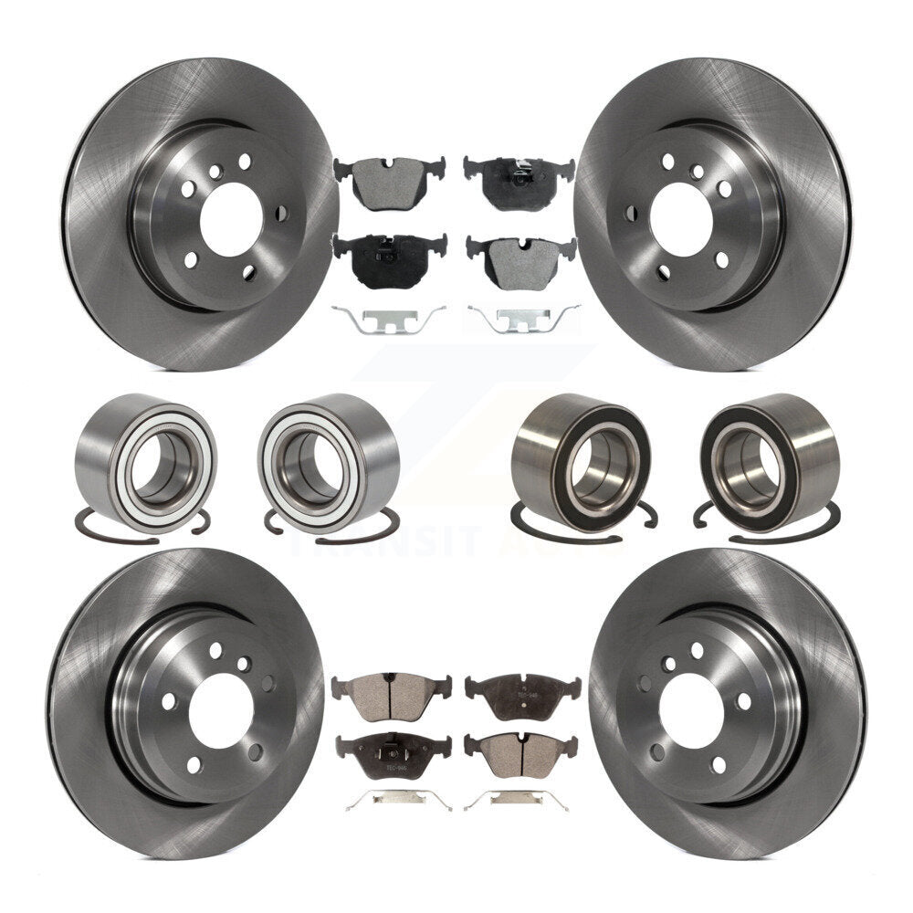 Kit de rotors et plaquettes de frein à disque, roulements avant et arrière (10 pièces) pour BMW X3 2004 – 2010