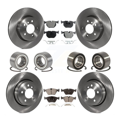 Kit de rotors et plaquettes de frein à disque, roulements avant et arrière (10 pièces) pour BMW X3 2004 – 2010