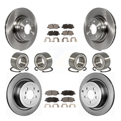 Kit de rotors et plaquettes de frein à disque, roulements avant et arrière (10 pièces) pour Land Rover Range