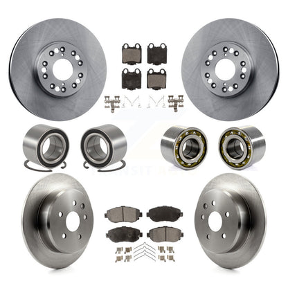 Kit de rotor et de plaquettes de frein à disque, roulement avant et arrière (10 pièces) pour Lexus IS30 2001 – 2005