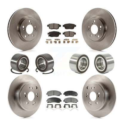 Kit de plaquettes de Rotor de frein à disque, roulement avant et arrière (10 pièces) pour Honda Ridgelin 2006 – 2014