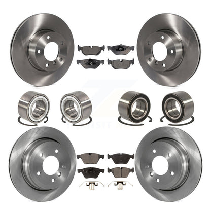 Kit de rotors de frein à disque et plaquettes en céramique, roulements avant et arrière (10 pièces) pour BMW 328xi