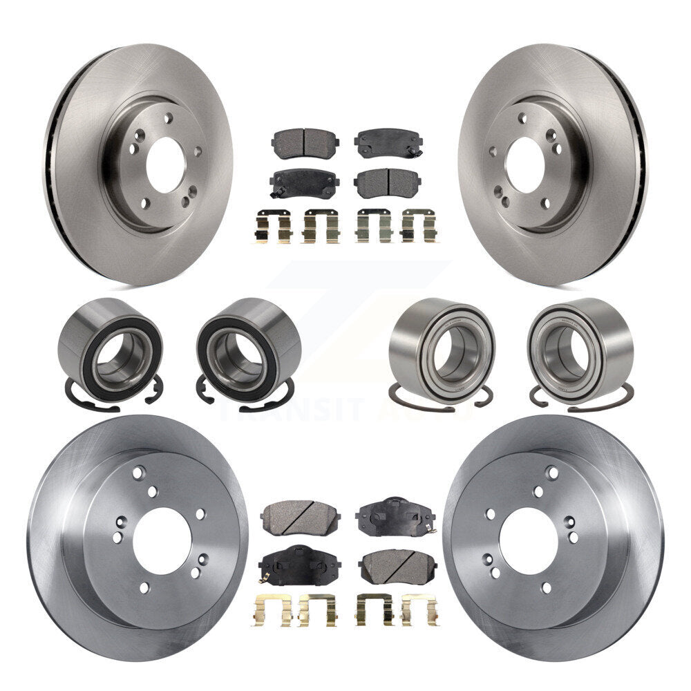 Kit de rotors et plaquettes de frein à roulement avant et arrière (10 pièces) pour Hyundai Tucson Kia Sportag