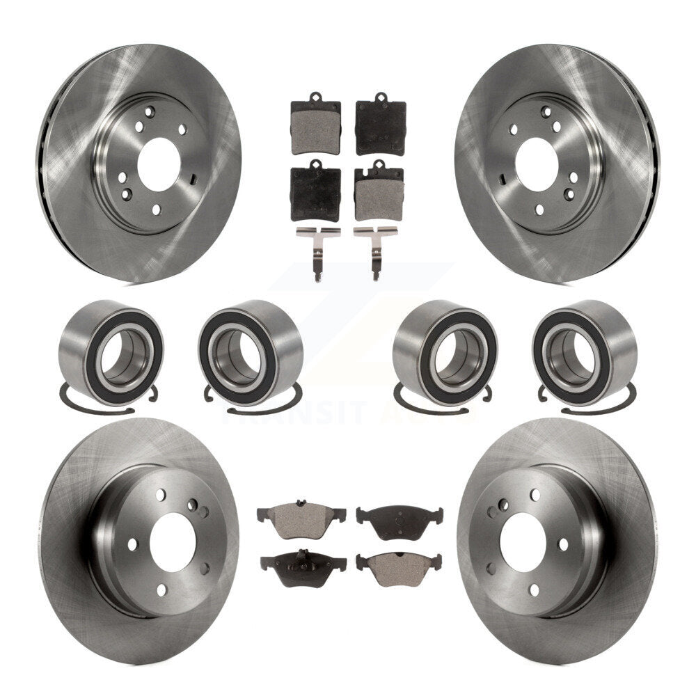 Kit de rotors et plaquettes de frein à disque pour roulements avant et arrière (10 pièces) pour Mercedes-Benz E32