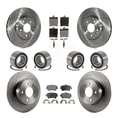 Kit de rotor et de plaquettes de frein à roulement avant et arrière (10 pièces) pour Mercedes-Benz C280 C240 C32