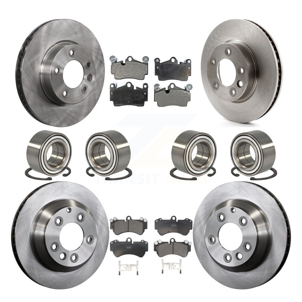Kit de rotors et plaquettes de frein à disque, roulements avant et arrière (10 pièces) pour Volkswagen Touare