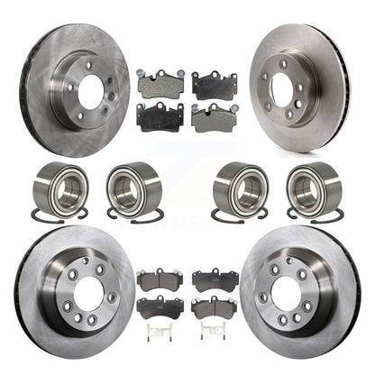 Kit de rotors et plaquettes de frein à disque, roulements avant et arrière (10 pièces) pour Volkswagen Touare