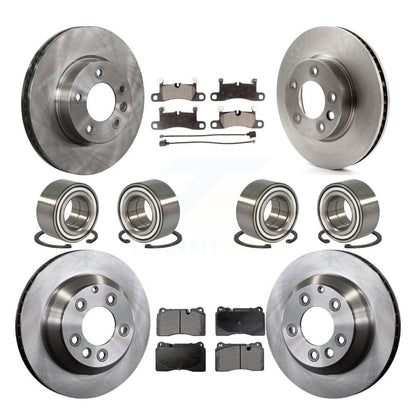 Kit de rotors et plaquettes de frein à disque, roulements avant et arrière (10 pièces) pour Volkswagen Touare