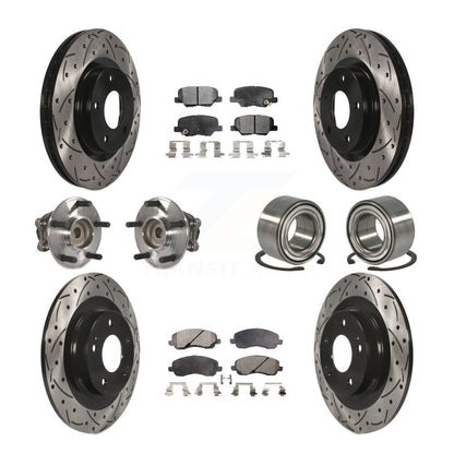 Kit de plaquettes de rotor de frein, roulement de moyeu avant et arrière (10 pièces) pour Mitsubishi RVR Spor