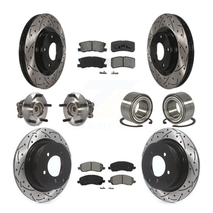 Kit de plaquettes de Rotor de frein, roulement de moyeu avant et arrière (10 pièces) pour Mitsubishi RVR FW 12
