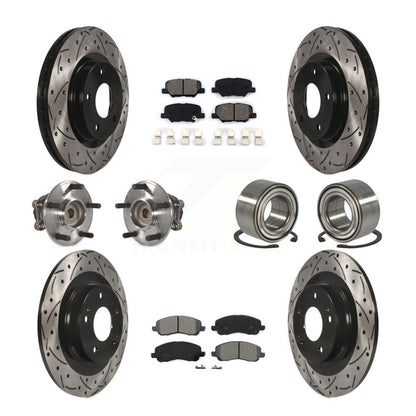 Kit de plaquettes de rotor de frein, roulement de moyeu avant et arrière (10 pièces) pour Mitsubishi RVR Spor
