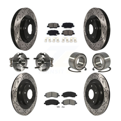 Kit de plaquettes de rotor de frein, roulement de moyeu avant et arrière (10 pièces) pour Mitsubishi RVR Spor