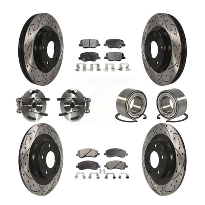 Kit de plaquettes de rotor de frein, roulement de moyeu avant et arrière (10 pièces) pour Mitsubishi RVR Spor