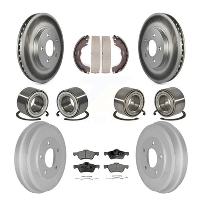 Kit de patins de rotor de frein enduits de roulements avant et arrière (10 pièces) pour Ford Escape Mazd