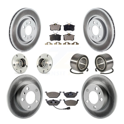 Kit de plaquettes de rotor de frein, roulement de moyeu avant et arrière (10 pièces) pour Volkswagen Golf Cit