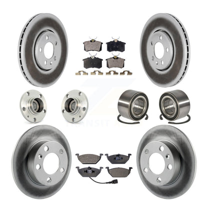 Kit de plaquettes de rotor de frein, roulement de moyeu avant et arrière (10 pièces) pour Volkswagen Golf 2.0