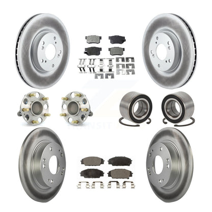 Kit de plaquettes de Rotor de frein, roulement de moyeu avant et arrière (10 pièces) pour Honda Civic Acura CS