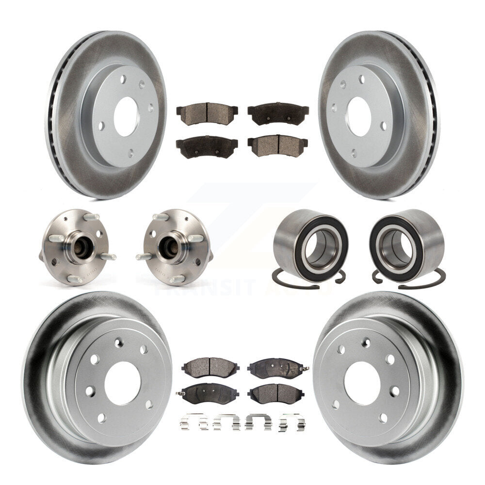 Kit de plaquettes de rotor de frein, roulement de moyeu avant et arrière (10 pièces) pour Chevrolet Optra Ren